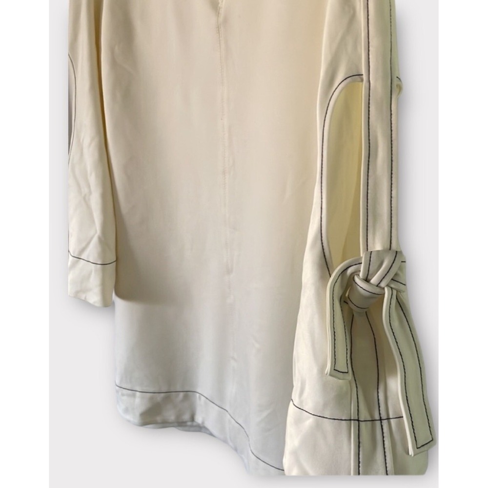 Laundry By Shelli Segal Womens Long Sleeve Shift‎ Marshmallow Ivory Size 6 - Picture 5 of 7
